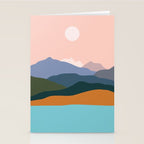 Mountains by the ocean. Stationery Card Gallery Image 2