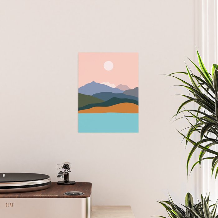 Mountains by the ocean. Poster Gallery Image 2