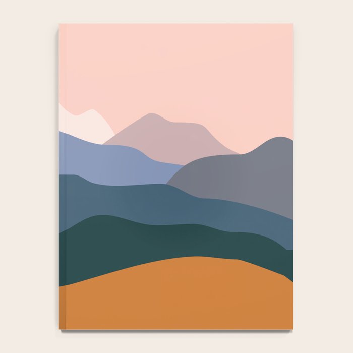 Mountains by the ocean. Notebook Gallery Image 4