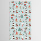 Christmas Festive Cute Holiday Kittens Tablecloth Gallery Image 2
