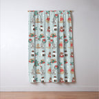 Christmas Festive Cute Holiday Kittens Window Curtain Gallery Image 3