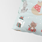 Christmas Festive Cute Holiday Kittens Pillow Sham Gallery Image 4
