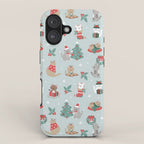 Christmas Festive Cute Holiday Kittens iPhone Case Gallery Image 1
