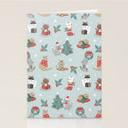 Christmas Festive Cute Holiday Kittens Stationery Card Gallery Image 2