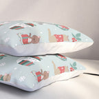 Christmas Festive Cute Holiday Kittens Pillow Sham Gallery Image 3