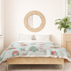 Christmas Festive Cute Holiday Kittens Duvet Cover Gallery Image 3