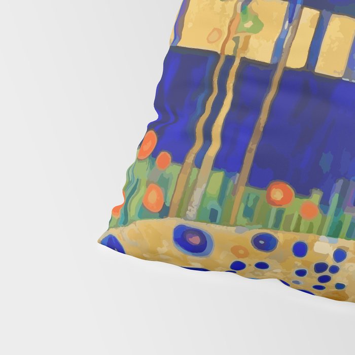 Klimt Tabby Cat in Midnight Garden Pillow Sham Gallery Image 4