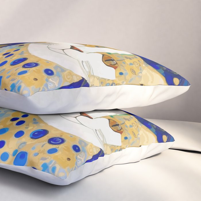 Klimt Tabby Cat in Midnight Garden Pillow Sham Gallery Image 3