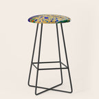 Klimt Tabby Cat in Midnight Garden Stool Gallery Image 1