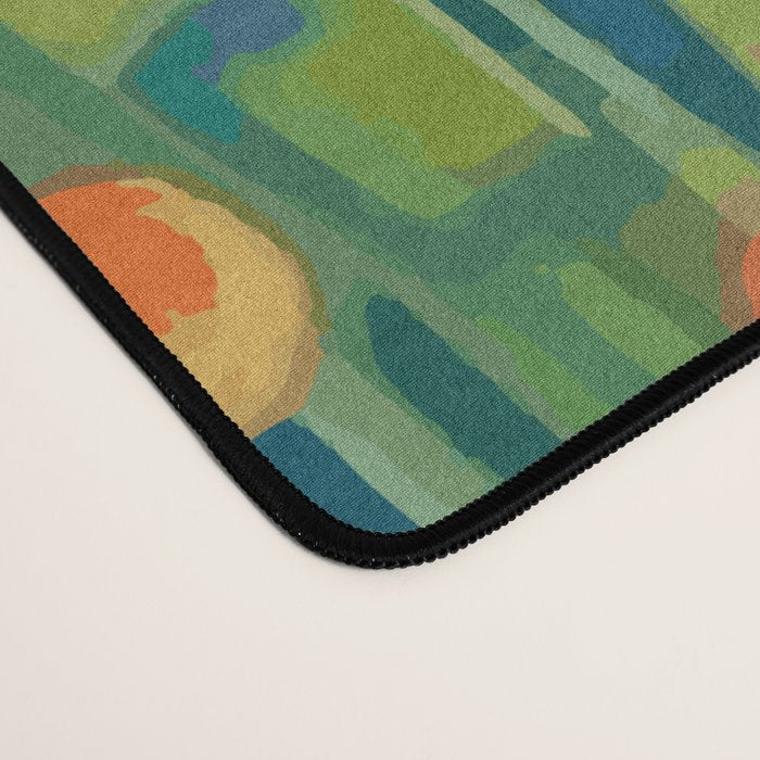 Klimt Tabby Cat in Midnight Garden Desk Mat Gallery Image 4