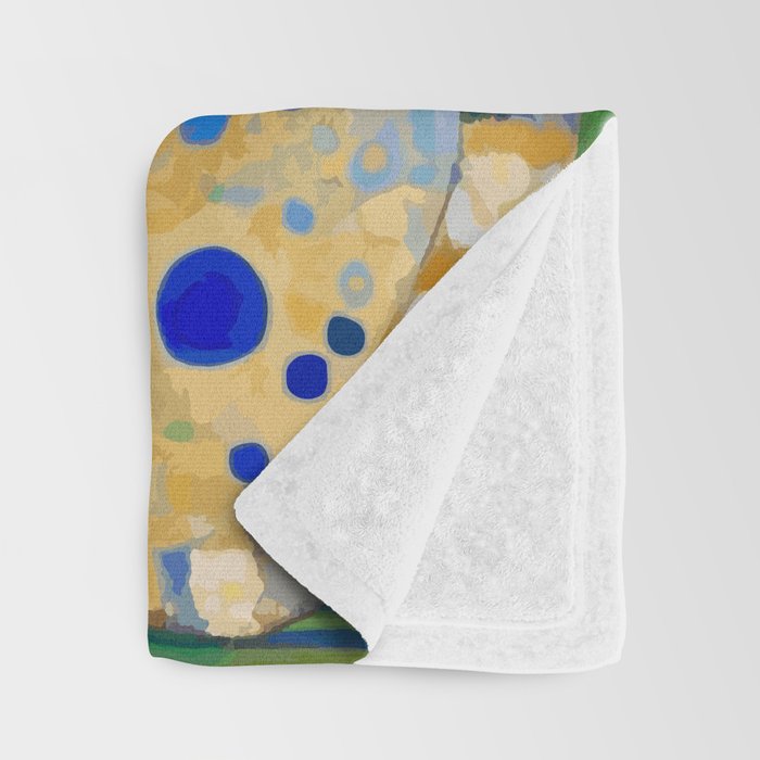 Klimt Tabby Cat in Midnight Garden Throw Blanket Gallery Image 3