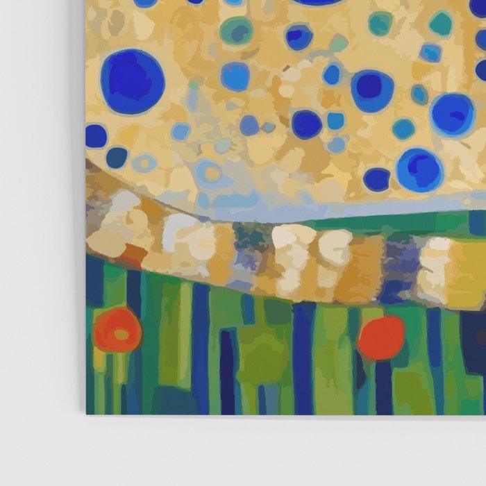 Klimt Tabby Cat in Midnight Garden Poster Gallery Image 3
