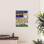 Klimt Tabby Cat in Midnight Garden Poster Gallery Image 2