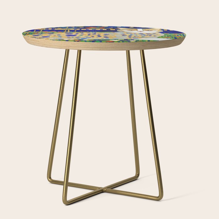 Klimt Tabby Cat in Midnight Garden Side Table Gallery Image 1