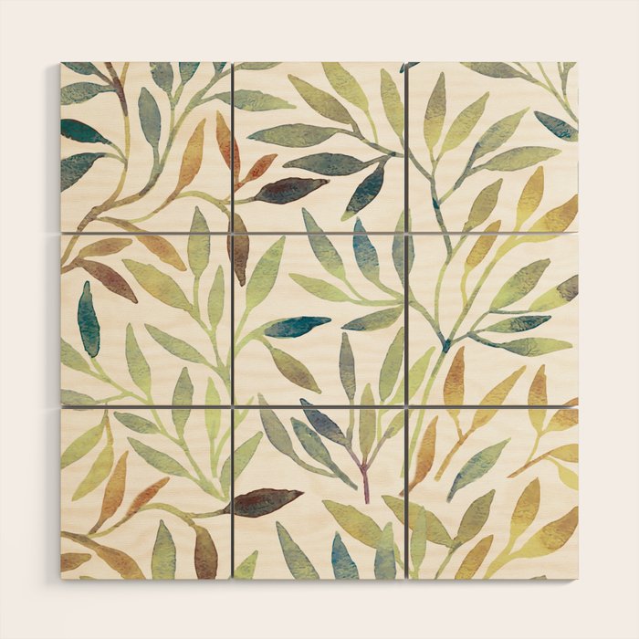 Leaves 5 Wood Wall Art Gallery Image 1