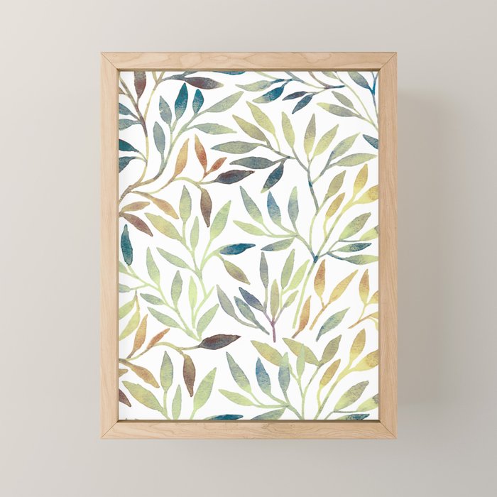 Leaves 5 Mini Art Print Gallery Image 1