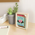All is Fair in Love and War Vintage Matchbox Mint Chocolate Palette with Leopard Mini Art Print Gallery Image 2
