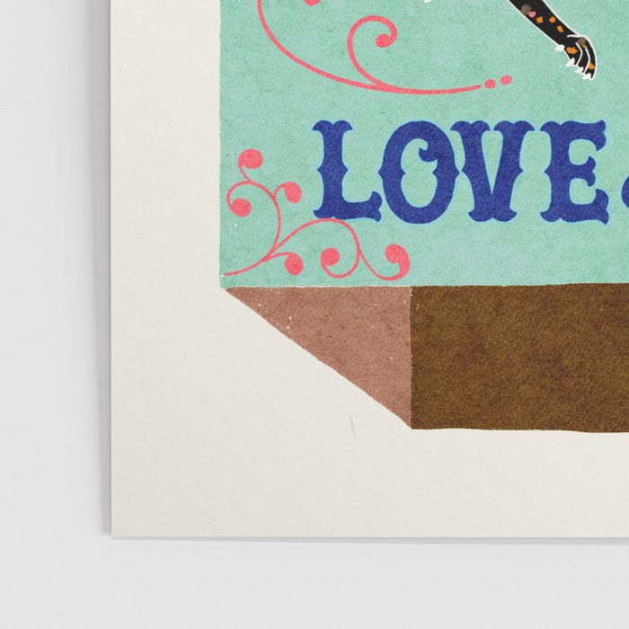 All is Fair in Love and War Vintage Matchbox Mint Chocolate Palette with Leopard Poster Gallery Image 3