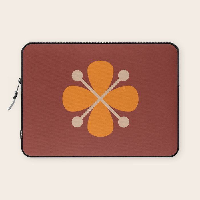 Retro Floral Burst Laptop Sleeve Gallery Image 1