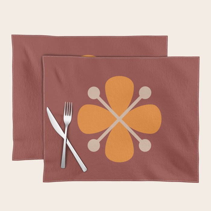 Retro Floral Burst Placemat Gallery Image 1