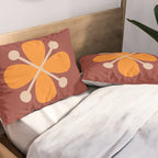 Retro Floral Burst Pillow Sham Gallery Image 2