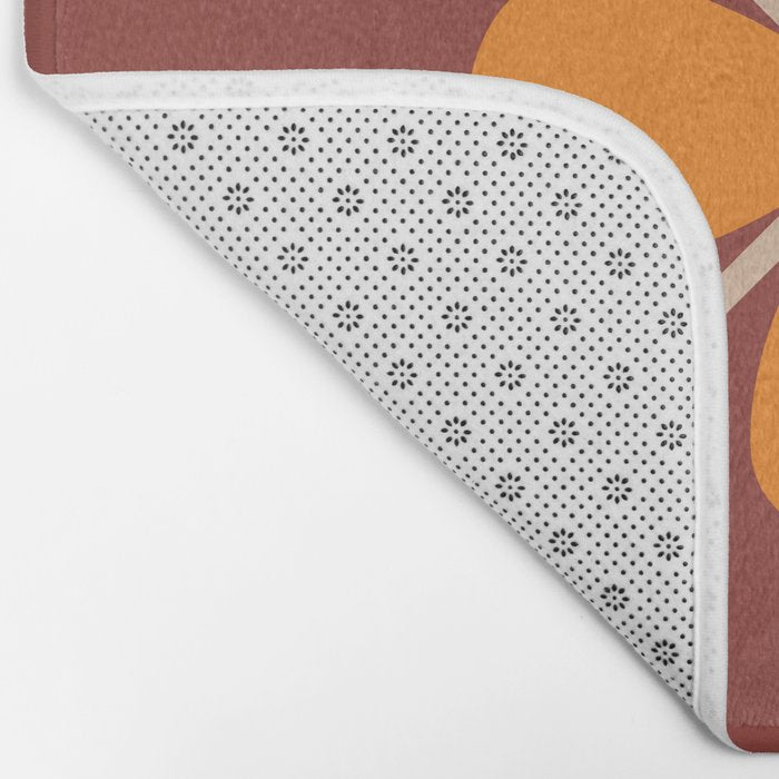 Retro Floral Burst Bath Mat Gallery Image 2