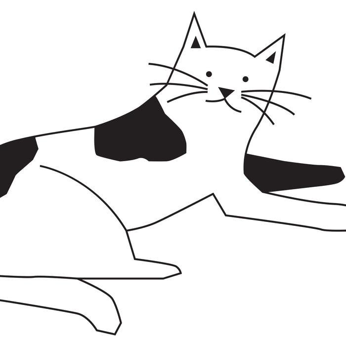 Black and white cat with yarn Coffee Mug Gallery Image 2