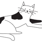 Black and white cat with yarn Coffee Mug Gallery Image 2