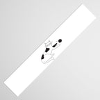 Black and white cat with yarn Table Runner Gallery Image 3