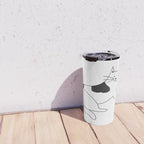 Black and white cat with yarn Travel Mug Gallery Image 4
