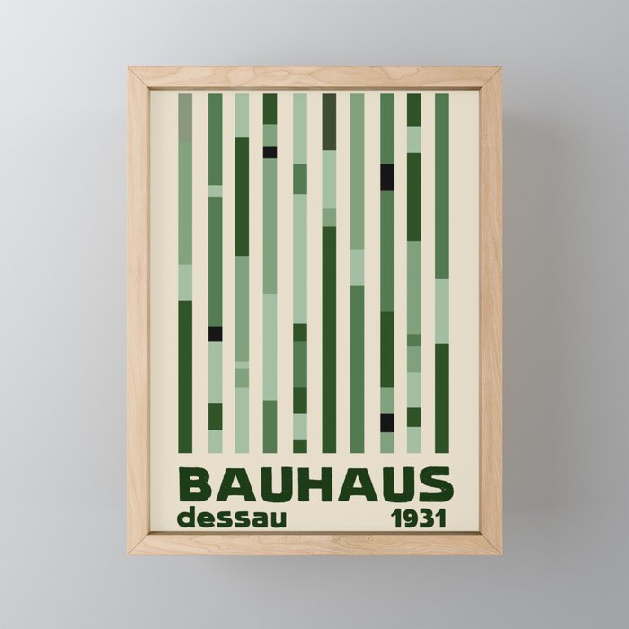 Bauhaus Green Mini Art Print Gallery Image 1