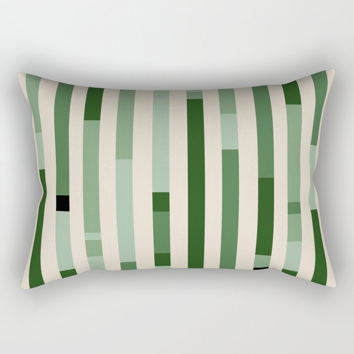 Bauhaus Green Rectangular Pillow Gallery Image 1