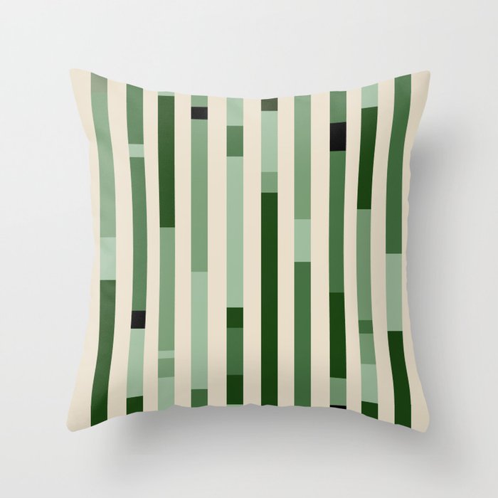 Bauhaus Green Throw Pillow Gallery Image 6