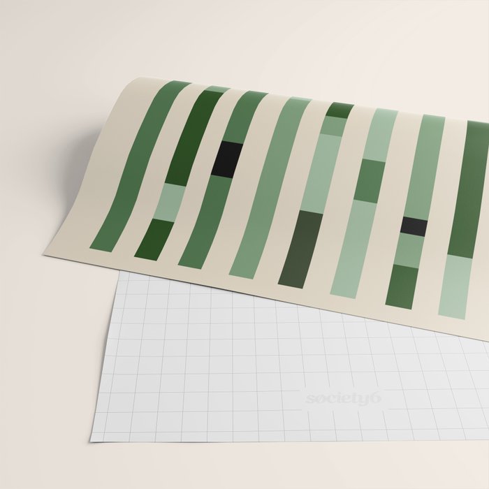 Bauhaus Green Wrapping Paper Gallery Image 2
