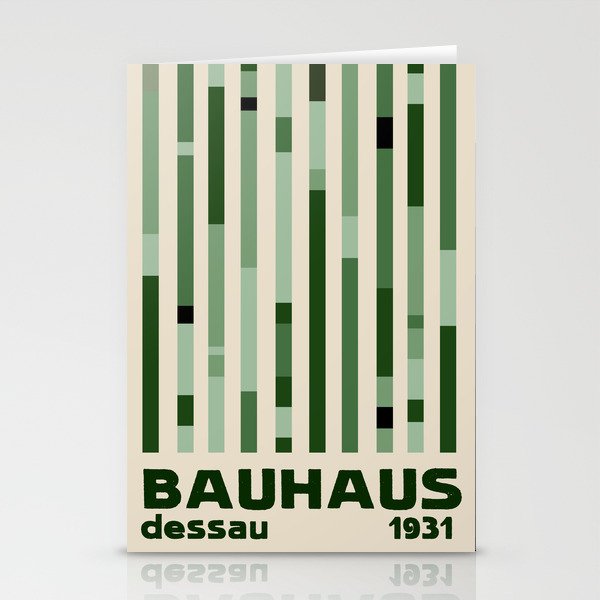Bauhaus Green Stationery Card Gallery Image 2