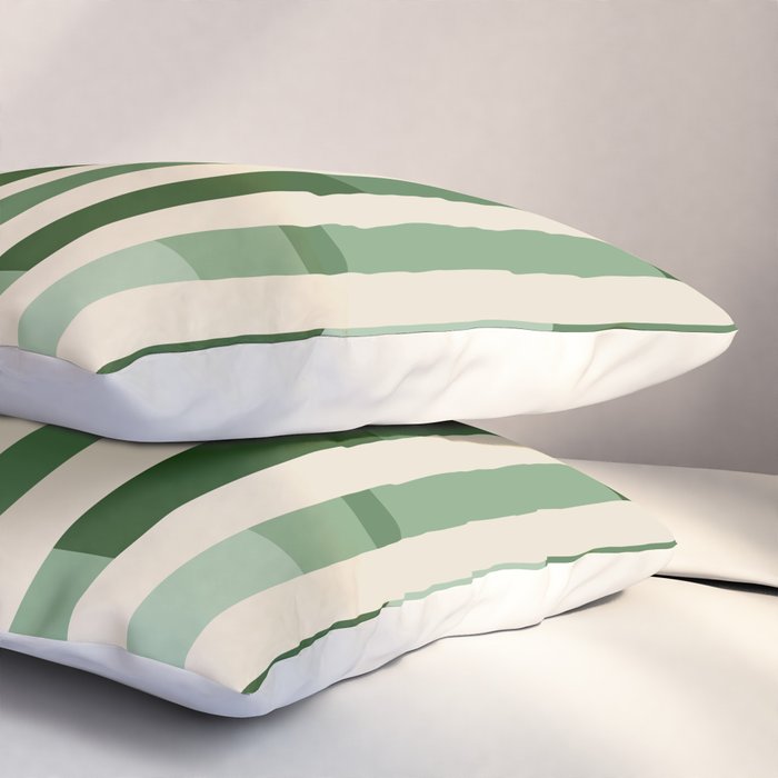 Bauhaus Green Pillow Sham Gallery Image 3