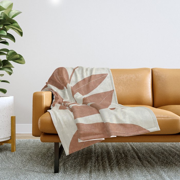 minimal plant 40 Throw Blanket Gallery Image 1