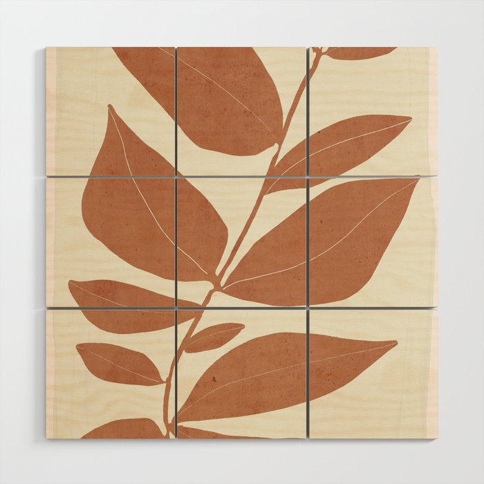 minimal plant 40 Wood Wall Art Gallery Image 1
