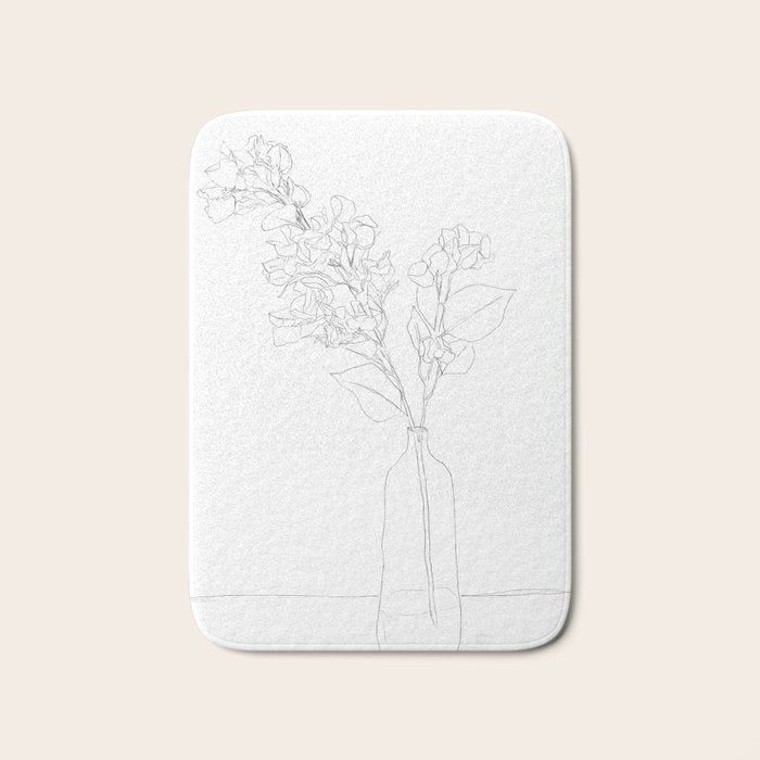 Branches Blooming Bath Mat Gallery Image 1