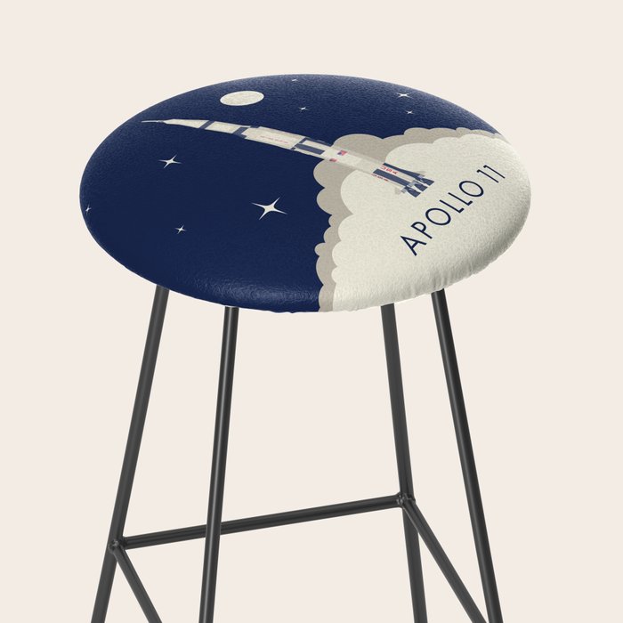 Apollo 11 Space - Saturn Rocket A Stool Gallery Image 2