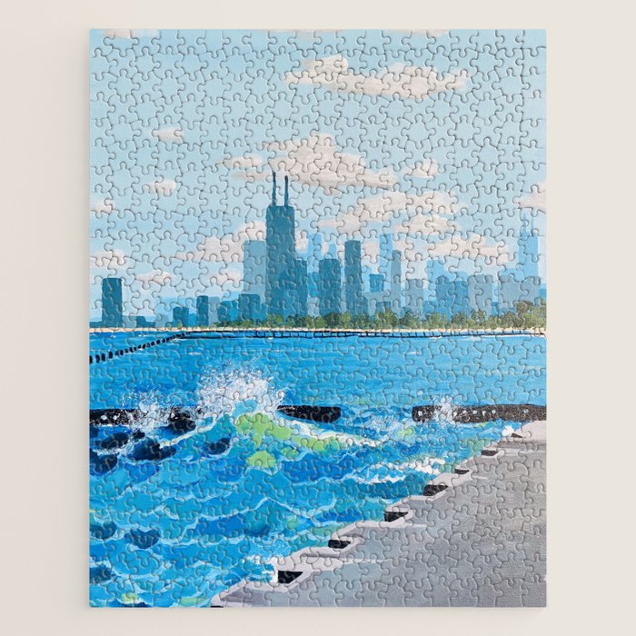City on the Lake Jigsaw Puzzle Gallery Image 1