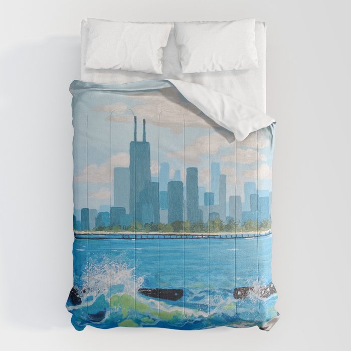 City on the Lake Comforter Gallery Image 1