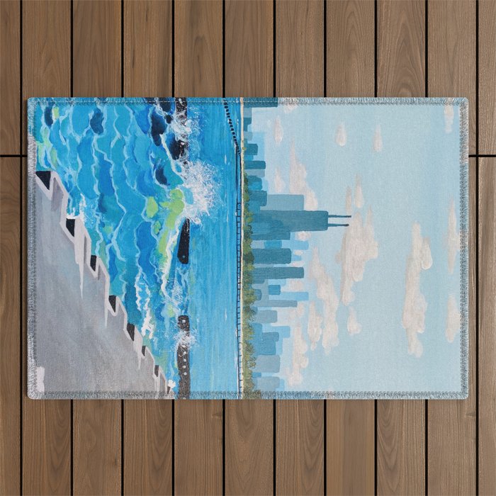 City on the Lake Outdoor Rug Gallery Image 1