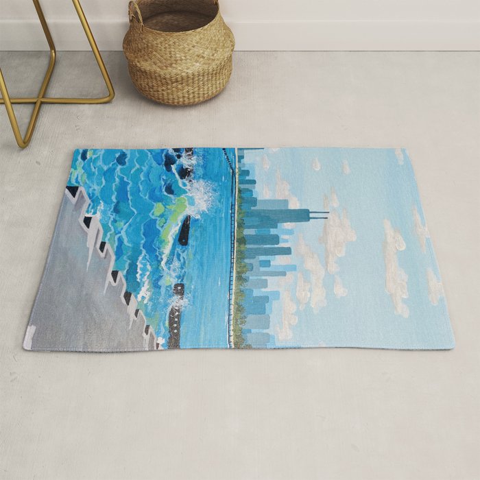 City on the Lake Rug Gallery Image 1