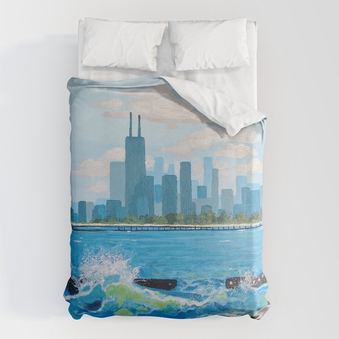 City on the Lake Duvet Cover Gallery Image 6