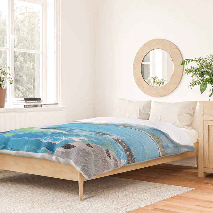 City on the Lake Duvet Cover Gallery Image 2