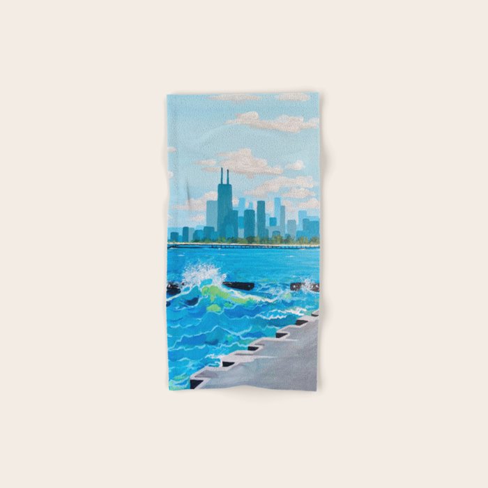 City on the Lake Bath Towel Gallery Image 1