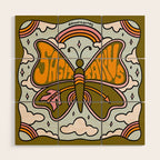 Sagittarius Butterfly Wood Wall Art Gallery Image 1