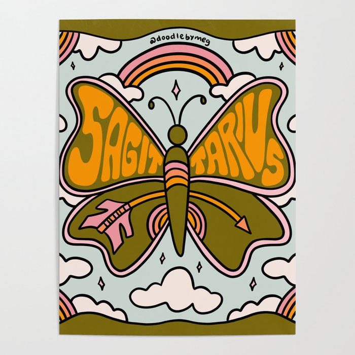 Sagittarius Butterfly Poster Gallery Image 4