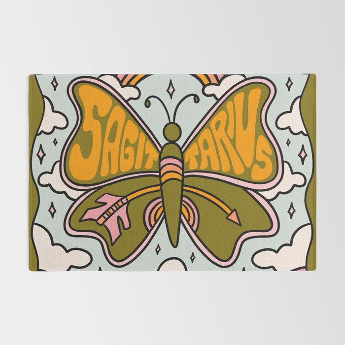 Sagittarius Butterfly Rug Gallery Image 2